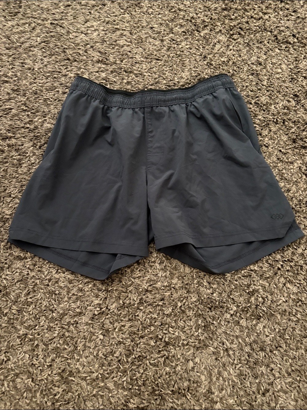 Men's Athletic Running Shorts in Charcoal Gray